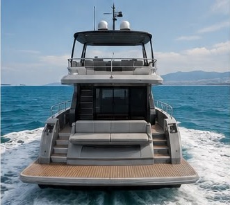 Baltra B55F stern view